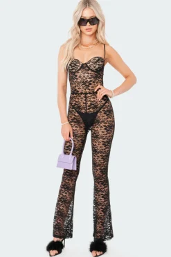 Cynthia Lace Cup Jumpsuit