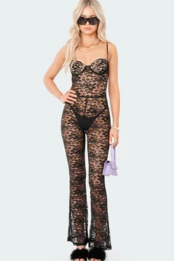 Cynthia Lace Cup Jumpsuit