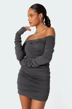 Cyra Ruched Mini Dress