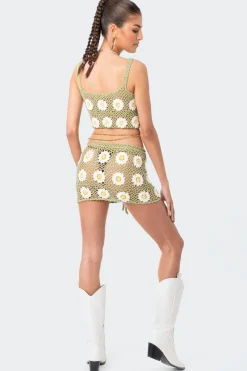 Daisy Crochet Crop Top