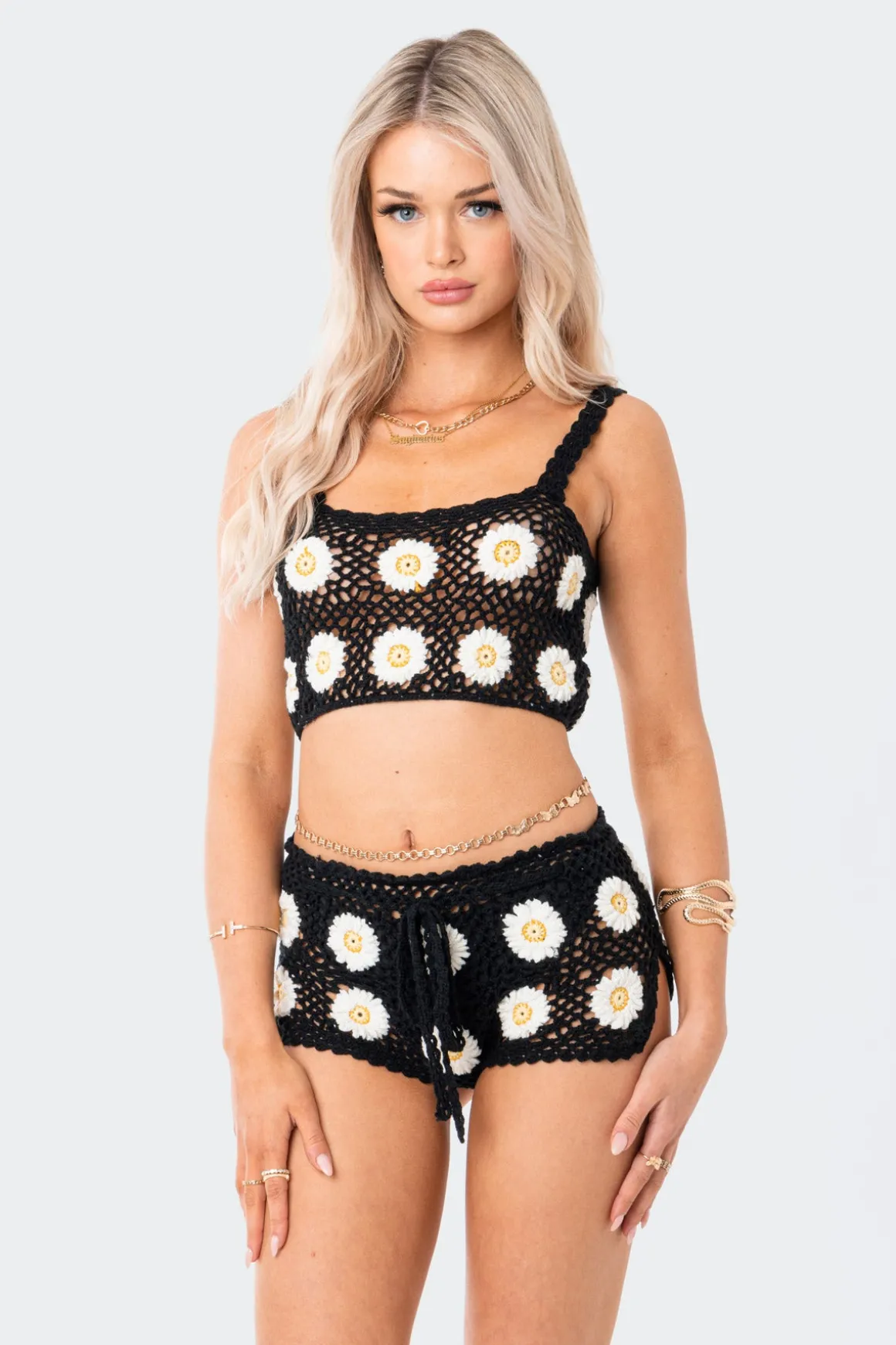 Daisy Crochet Crop Top