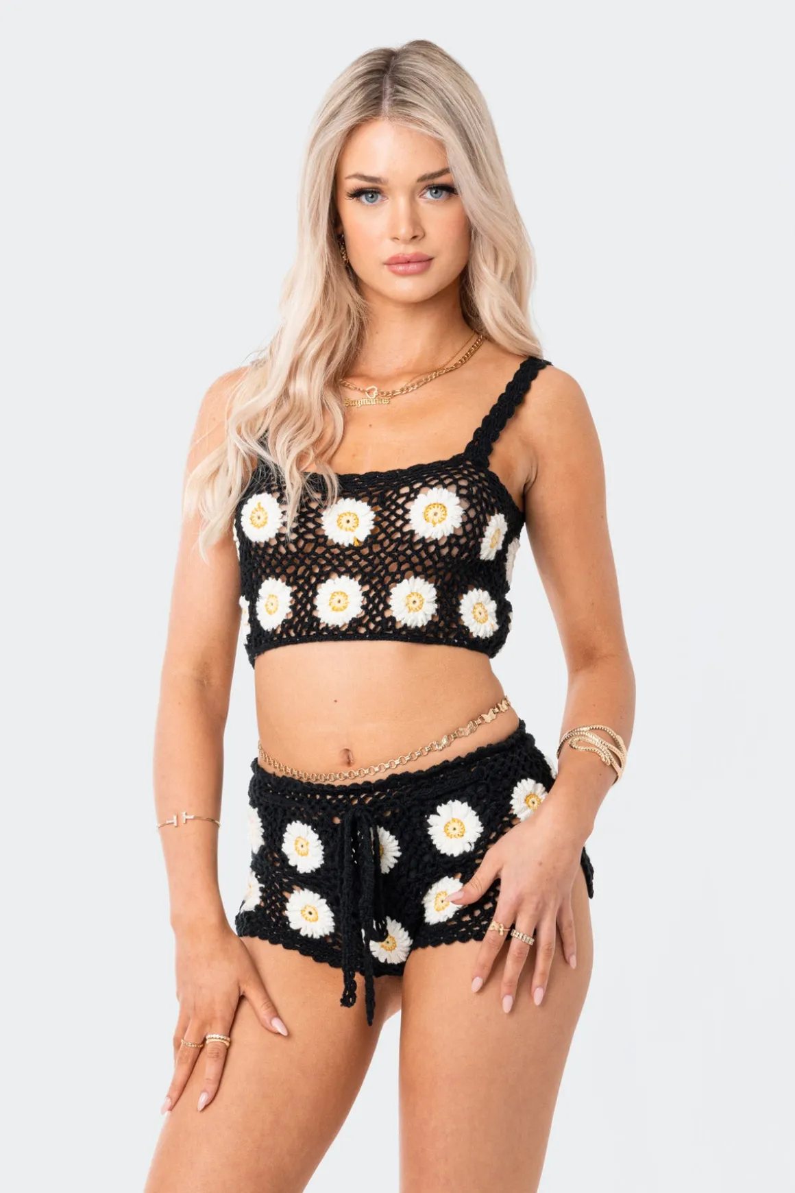 Daisy Crochet Crop Top
