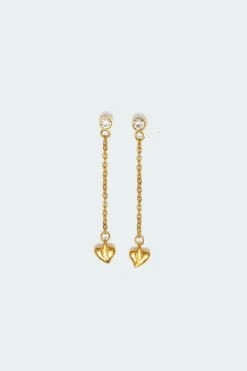 Dangley Heart Earrings