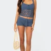 Danika Crochet Shorts