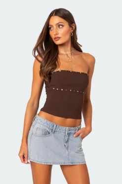 Darcy Studded Lace Up Corset