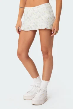Daydream Printed Waffle Mini Skort