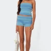 Daytona Gradient Knit Fold Over Shorts
