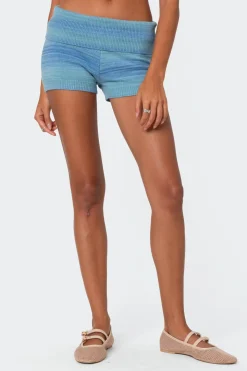 Daytona Gradient Knit Fold Over Shorts