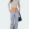 Debbie Distressed Low Rise Jeans