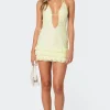 Debby Backless Lace Mini Dress