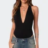 Deep V Backless Bodysuit