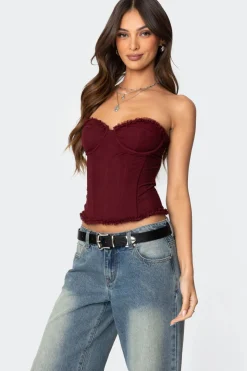 Deirdre Mesh Lace Up Corset