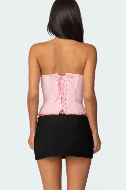 Deirdre Mesh Lace Up Corset