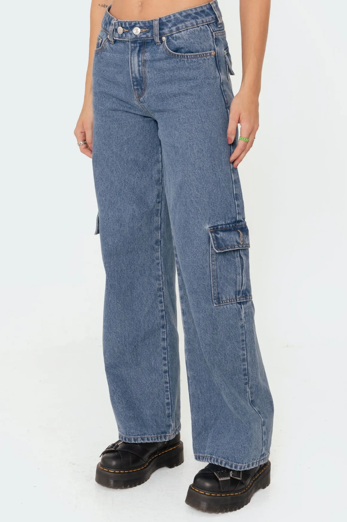 Deliah Low-Rise Cargo Jeans