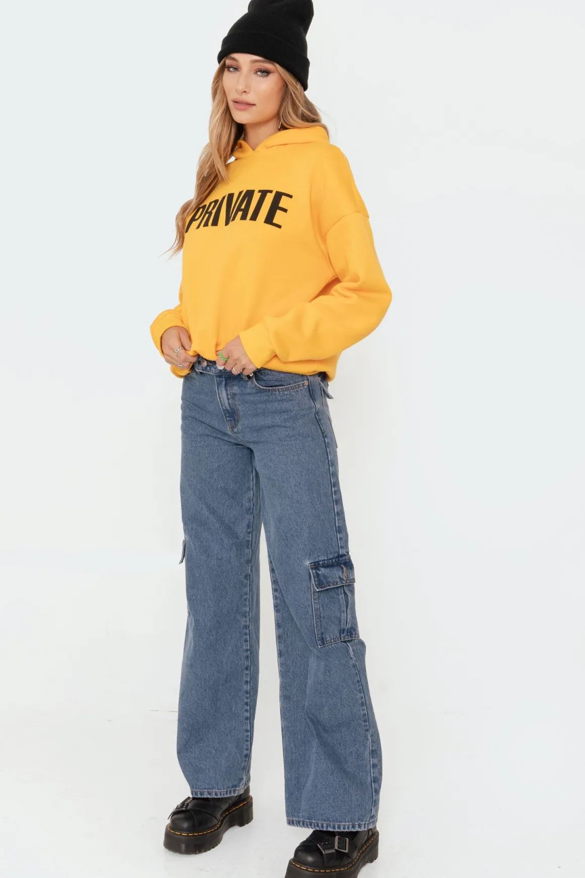 Deliah Low-Rise Cargo Jeans