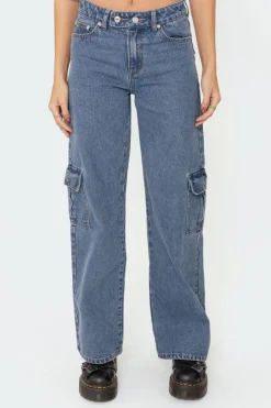 Deliah Low-Rise Cargo Jeans