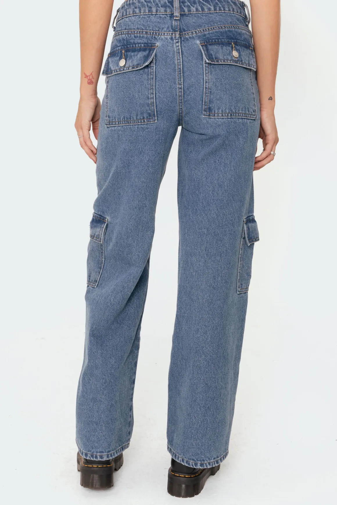 Deliah Low-Rise Cargo Jeans