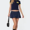 Denim Bubble Micro Skort
