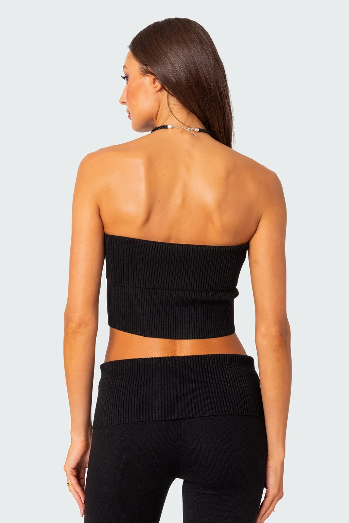 Desiree Fold Over Knit Tube Top