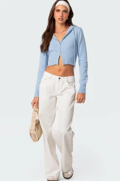 Desiree Knitted Hooded Cardigan
