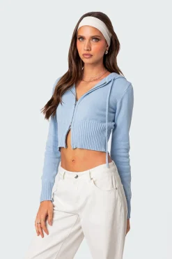 Desiree Knitted Hooded Cardigan