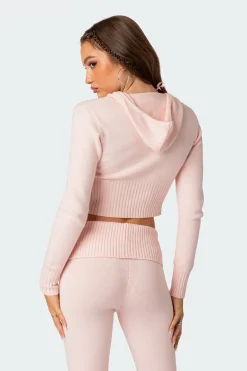 Desiree Knitted Hooded Cardigan