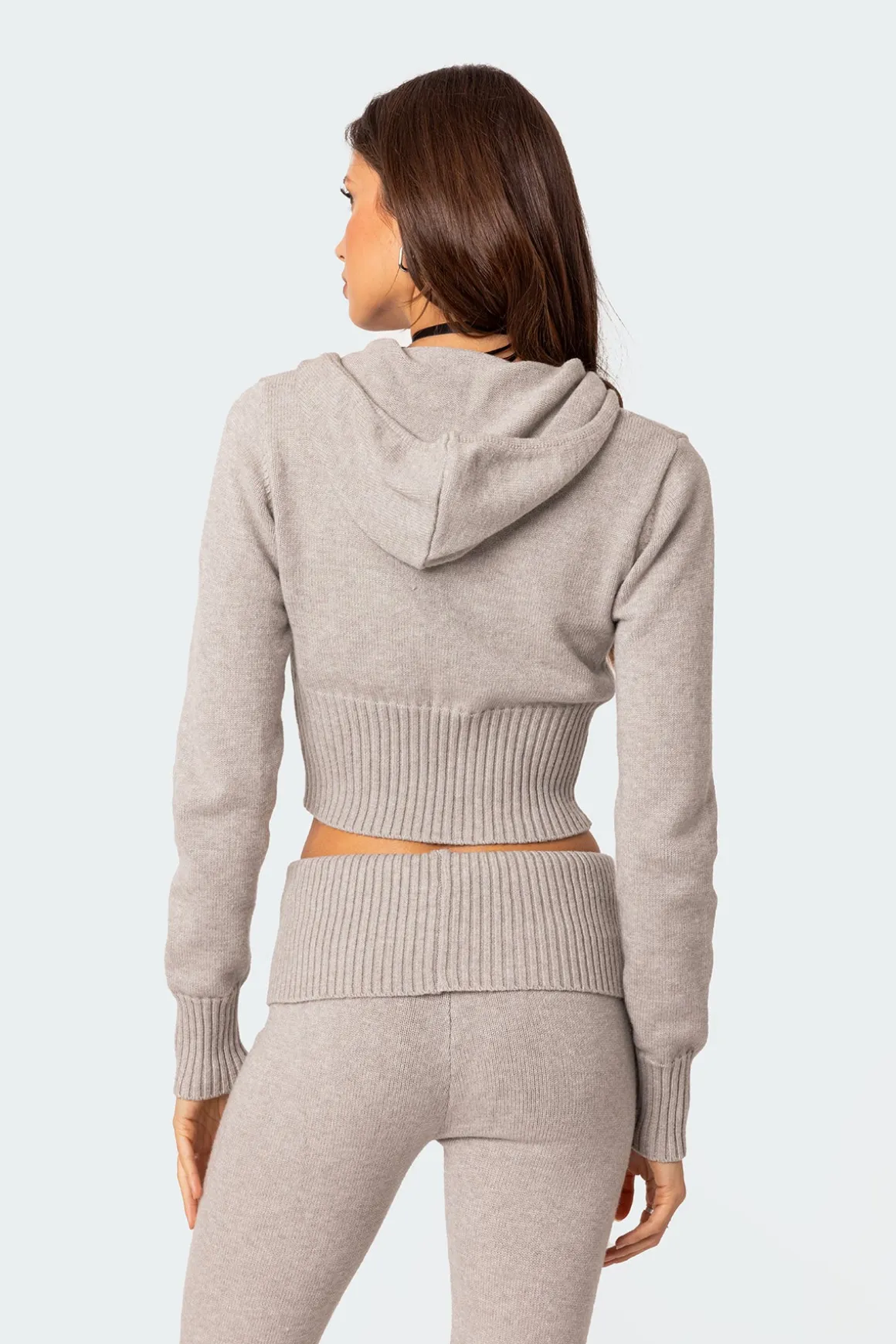 Desiree Knitted Hooded Cardigan
