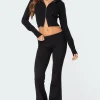Desiree Knitted Low Rise Fold Over Pants