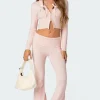 Desiree Knitted Low Rise Fold Over Pants