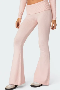 Desiree Knitted Low Rise Fold Over Pants