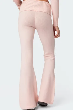 Desiree Knitted Low Rise Fold Over Pants