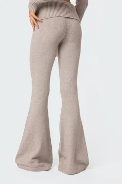 Desiree Knitted Low Rise Fold Over Pants