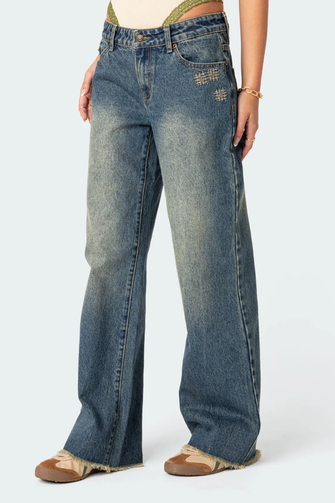 Doll House Low Rise Washed Jeans
