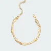 Double Chain Heart Bracelet