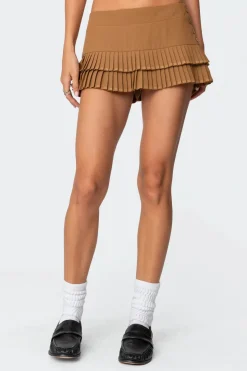Double Pleated Mini Skort
