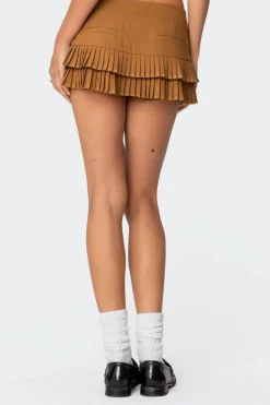 Double Pleated Mini Skort