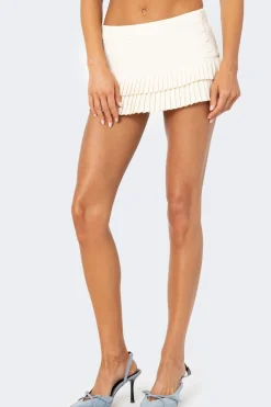 Double Pleated Mini Skort