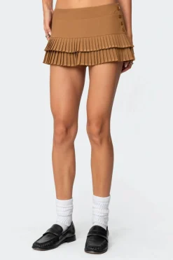 Double Pleated Mini Skort