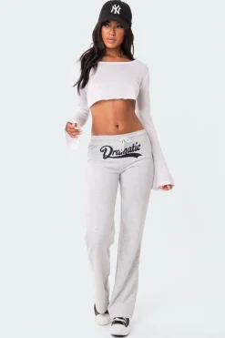 Dramatic Low-Rise Sweatpants