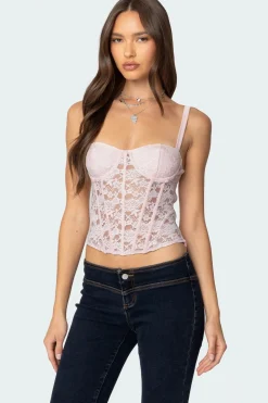 Drew Sheer Lace Cupped Corset
