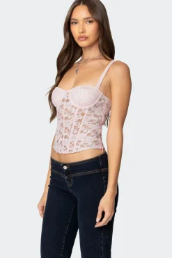 Drew Sheer Lace Cupped Corset