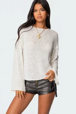 Drop Shoulder Light Knit Sweater