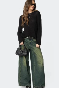 Drop Shoulder Light Knit Sweater
