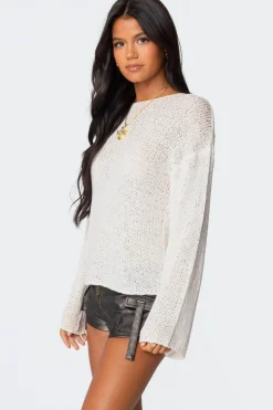 Drop Shoulder Light Knit Sweater