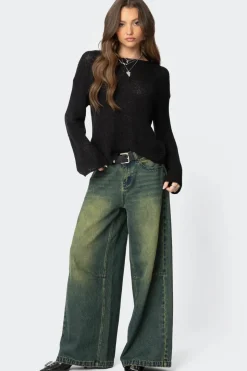 Drop Shoulder Light Knit Sweater