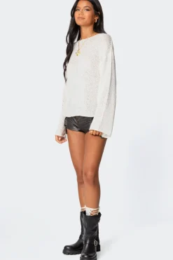 Drop Shoulder Light Knit Sweater