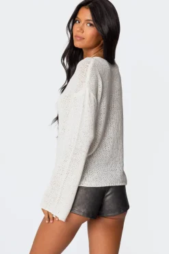 Drop Shoulder Light Knit Sweater