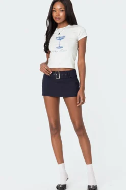 Duna Belted Mini Skort
