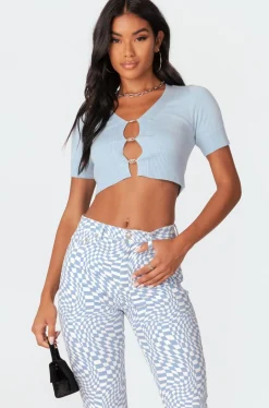 Ed Diamonte Knitted Top