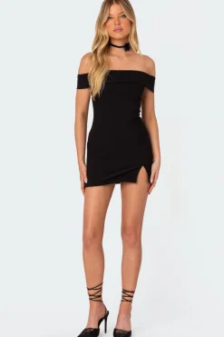 Effie Fold Over Mini Dress